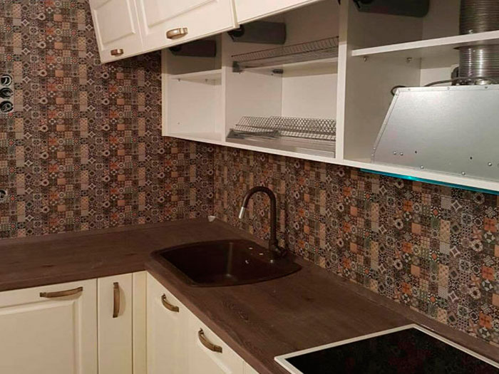 нестандартная угловая кухня